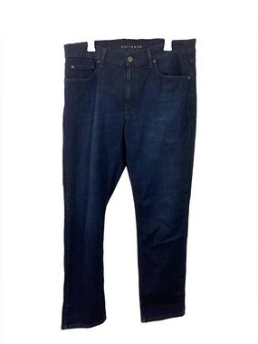 Mott & Bow Jeans Mens 36x32 Blue Slim Straight Stretch Denim Pants Classic